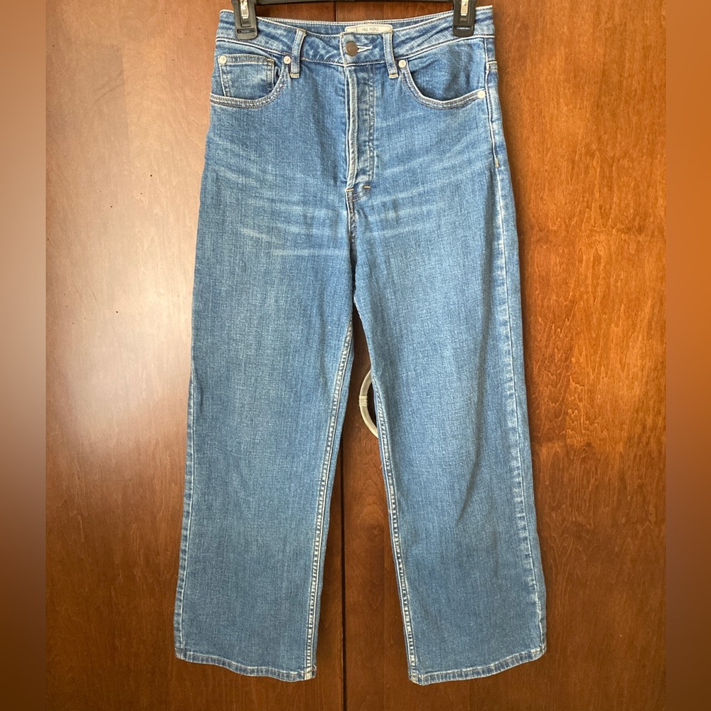 Free People button fly ankle jeans high waist size 25